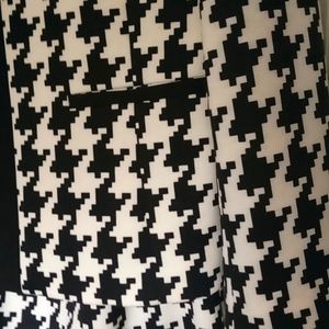 Black & White Houndstooth Suit